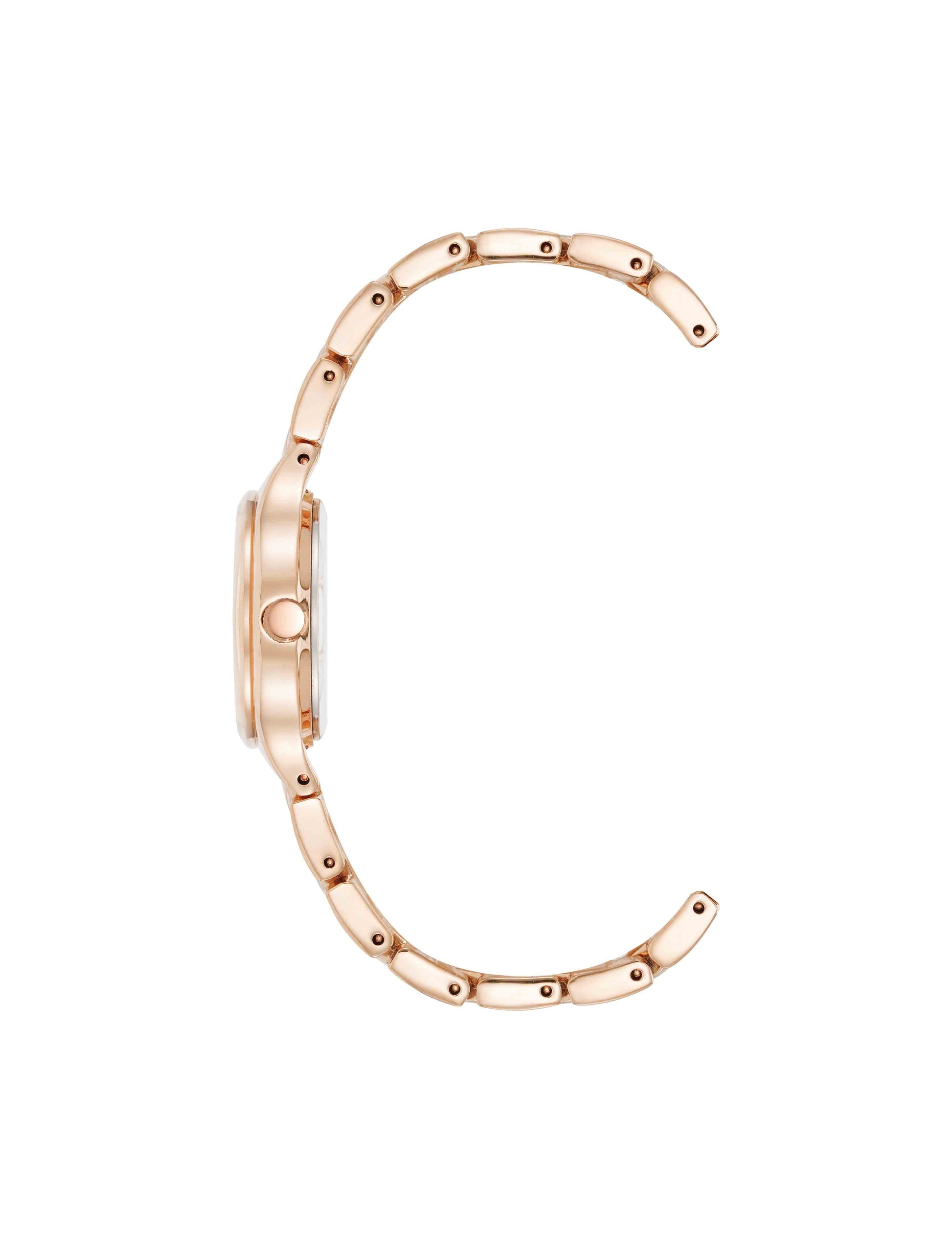 Anne Klein Shell Pattern Link Bracelet Watch