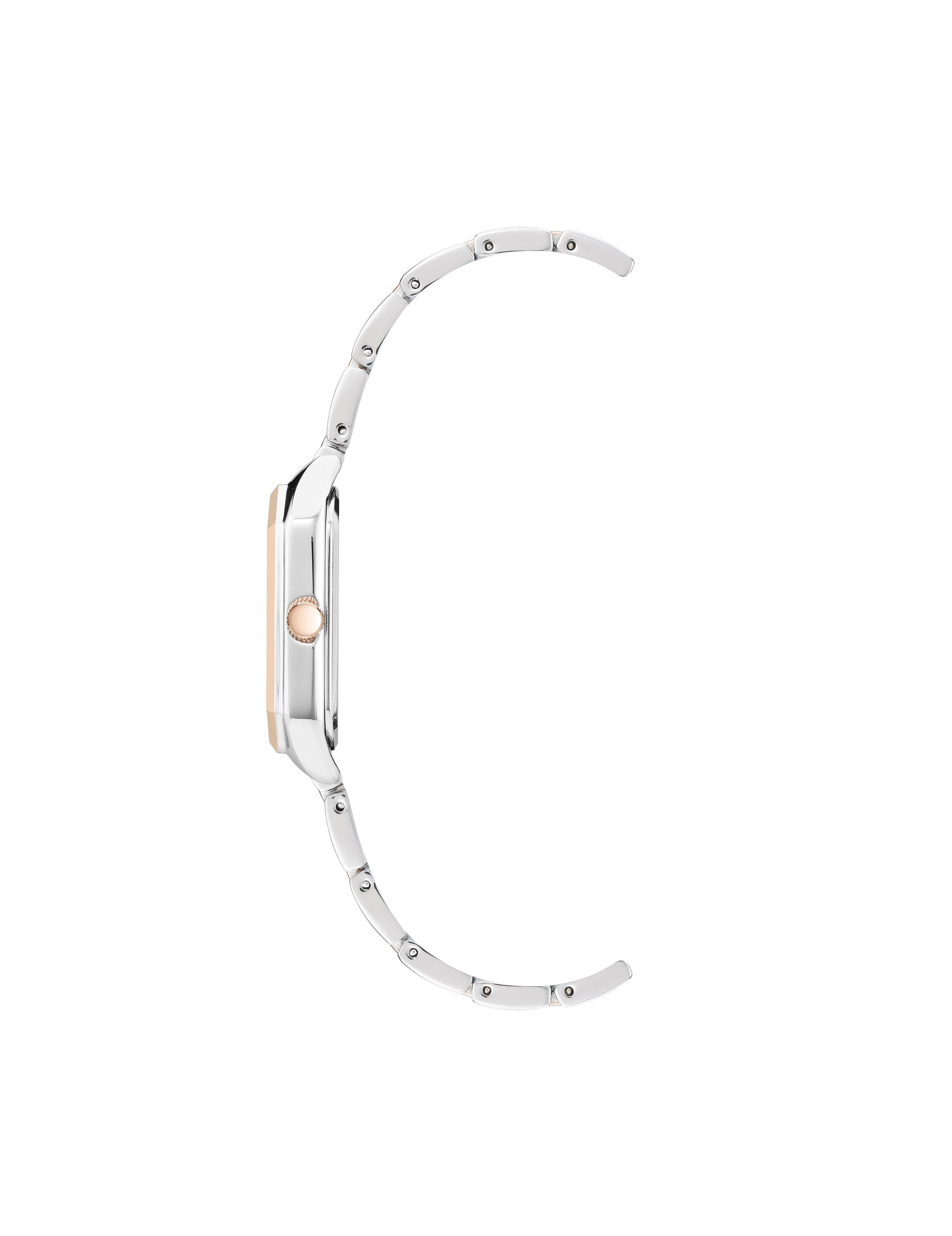 Anne Klein Octagonal Metal Bracelet Watch
