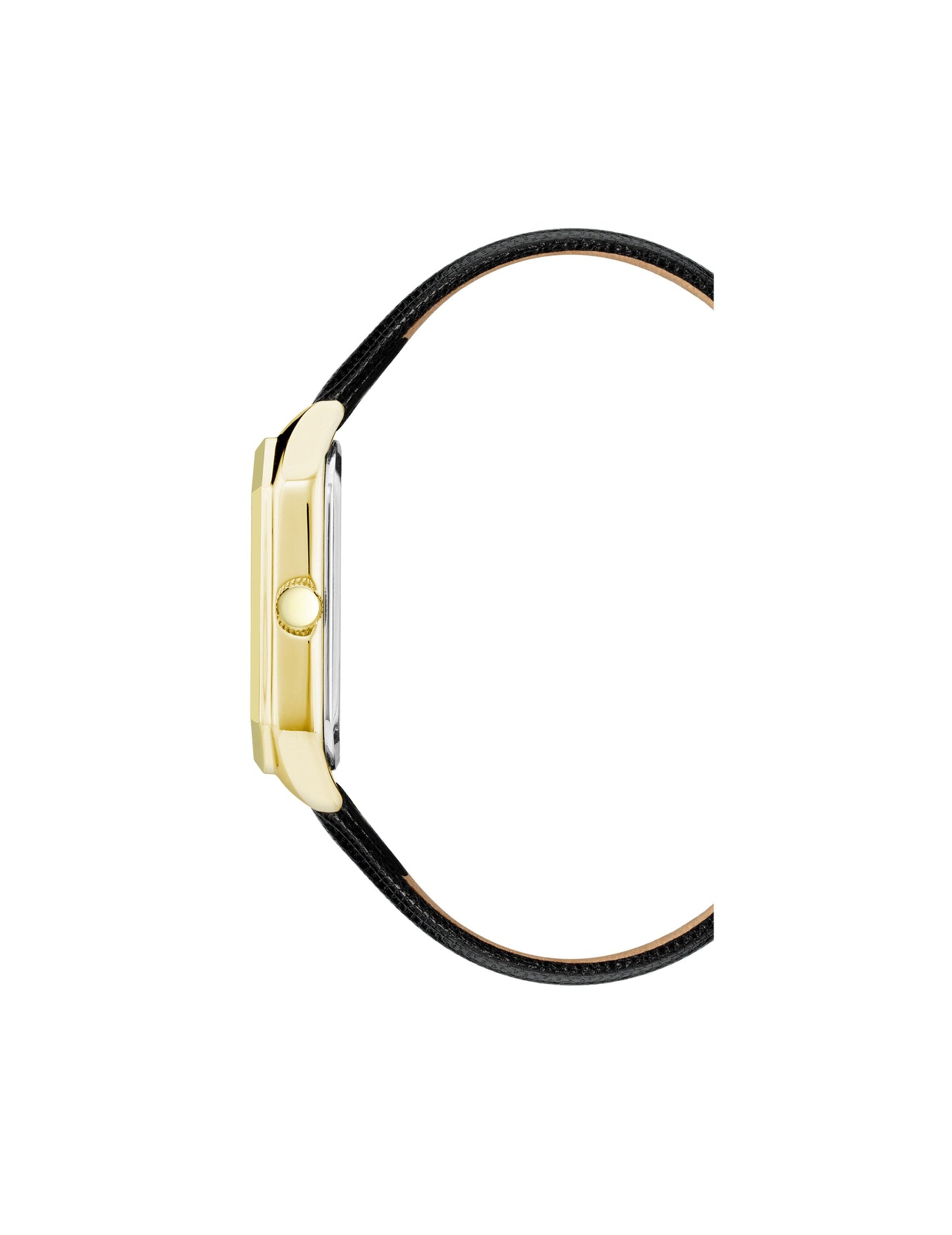 Anne Klein Octagonal Leather Strap Watch