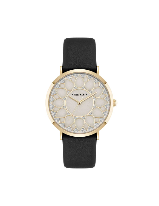 Anne Klein Patterned Dial Strap Watch