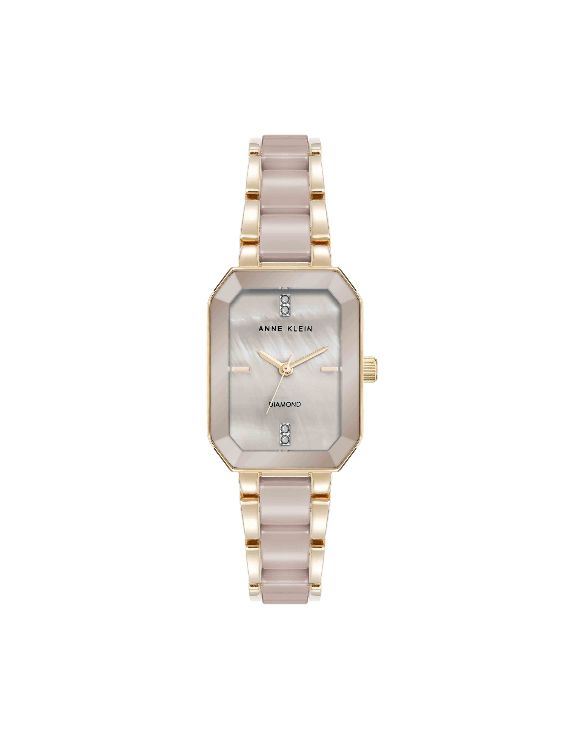 Anne Klein Octagonal Shaped Ceramic Bracelet Watch