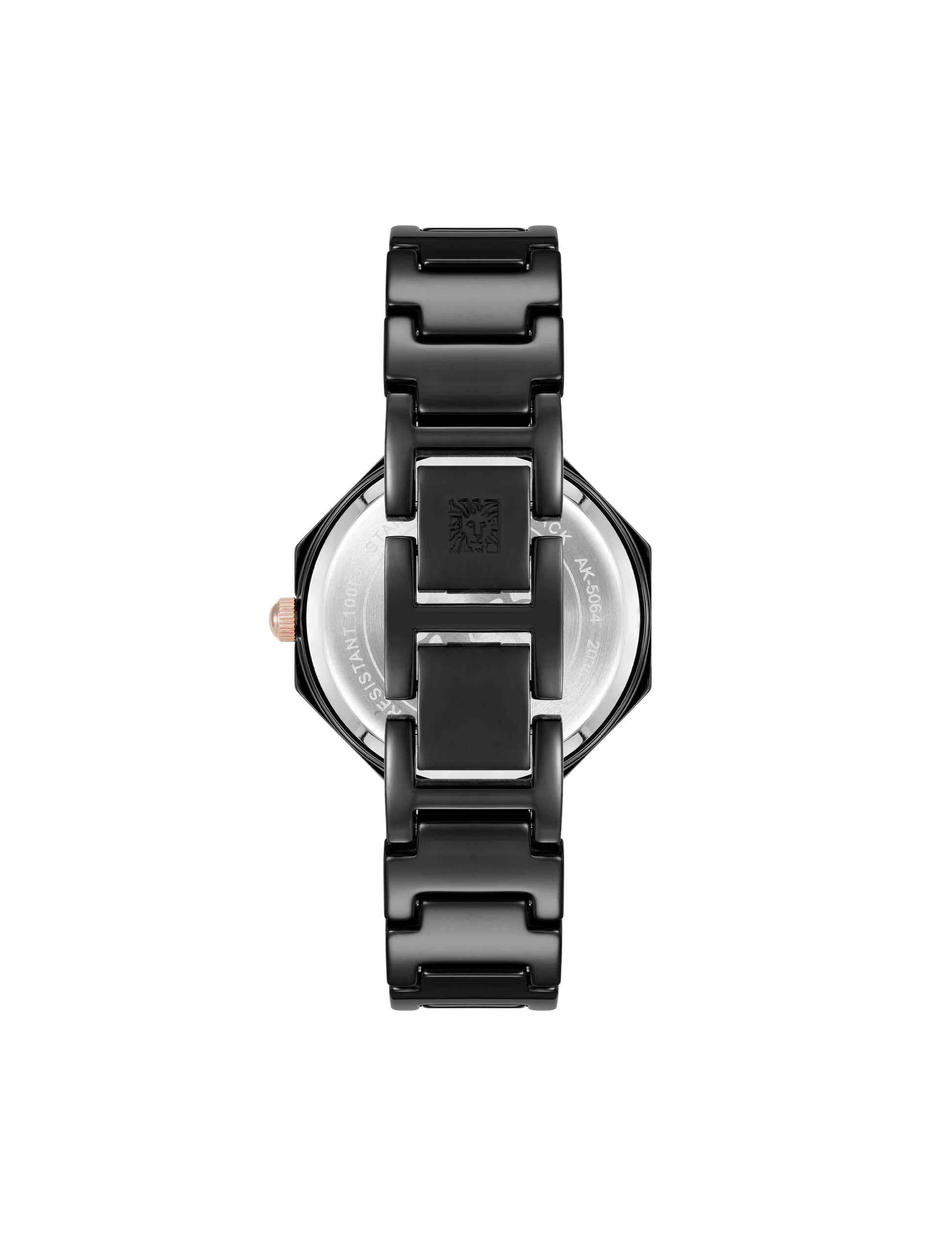 Anne Klein Octagonal Ceramic Diamond Dial Bracelet Watch