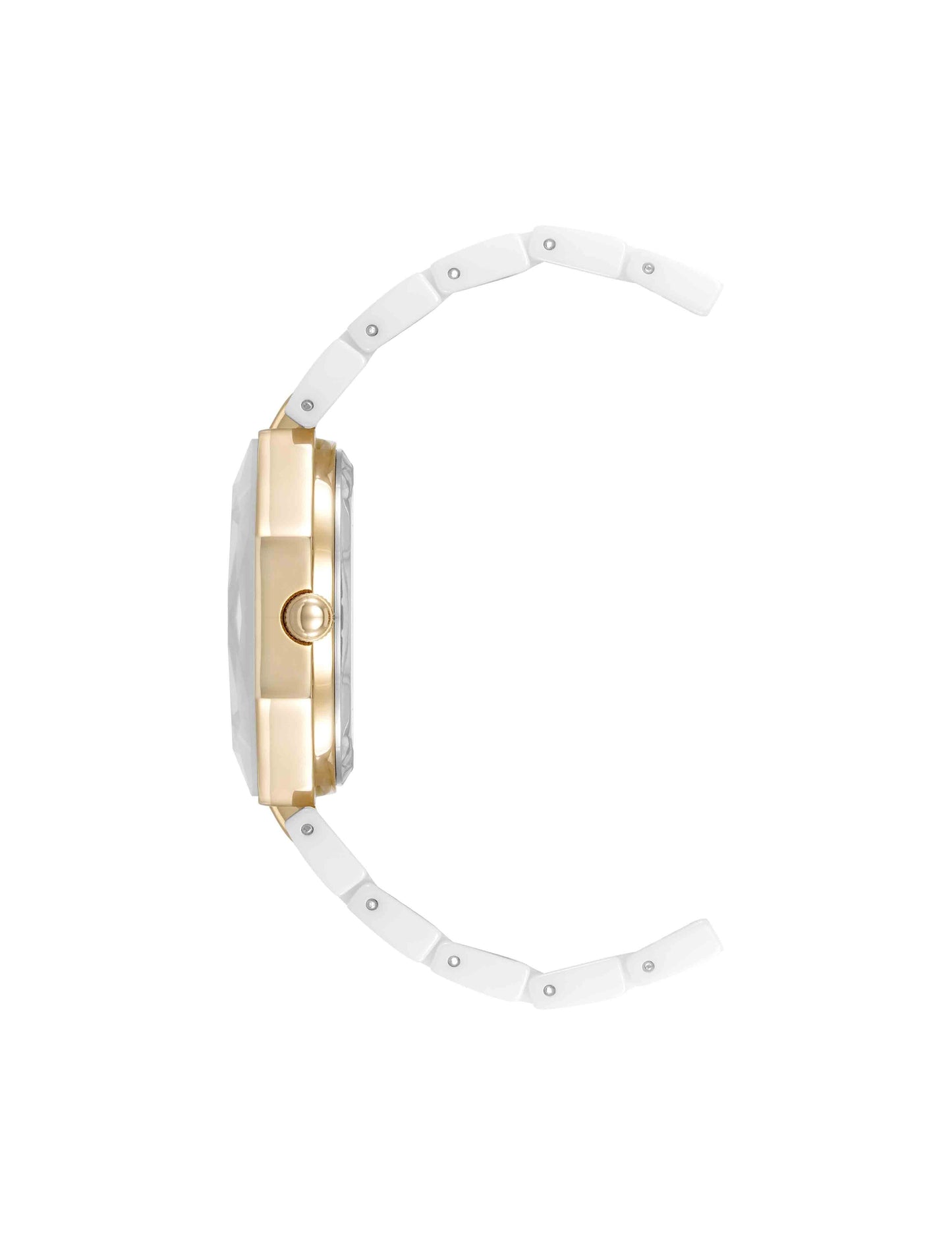 Anne Klein Octagonal Ceramic Diamond Dial Bracelet Watch