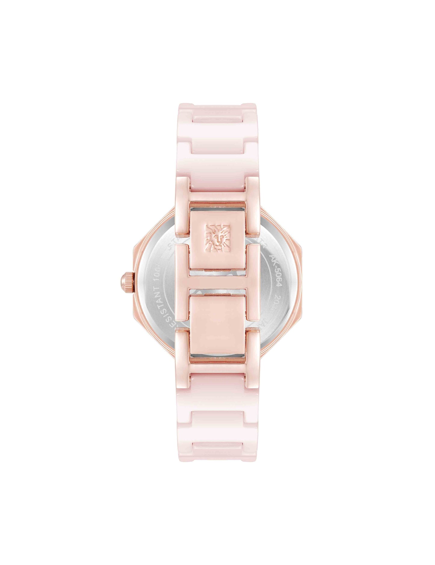 Anne Klein Octagonal Ceramic Diamond Dial Bracelet Watch