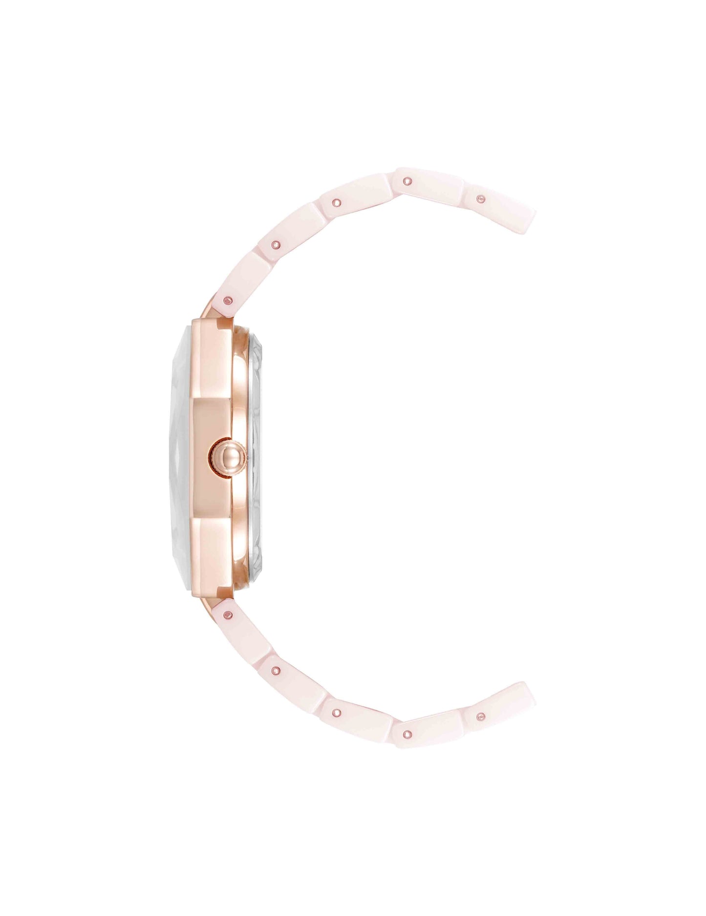Anne Klein Octagonal Ceramic Diamond Dial Bracelet Watch