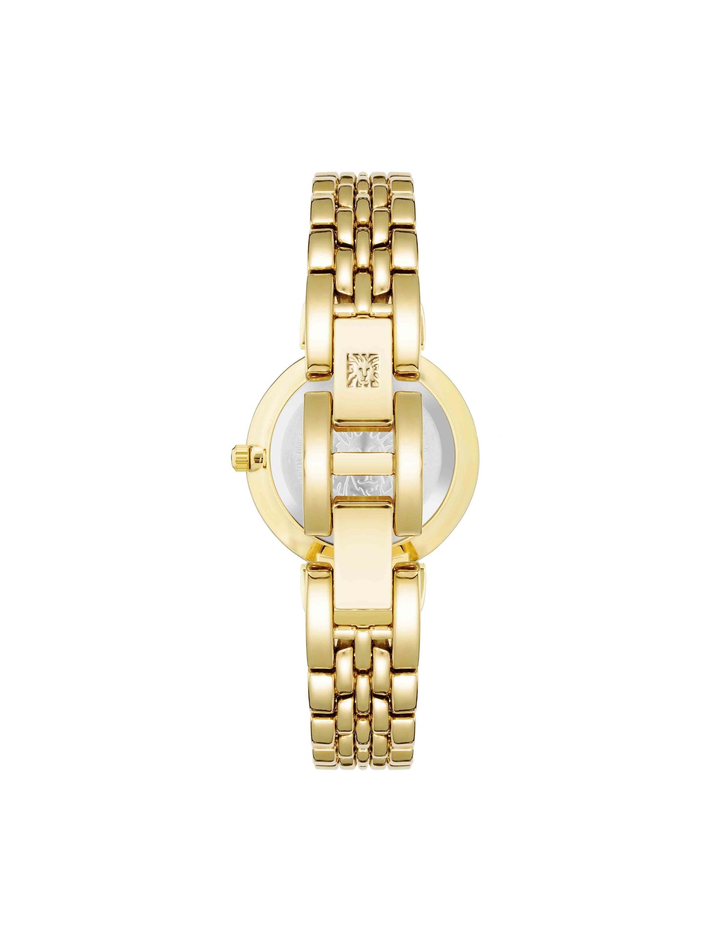 Anne Klein Roman Numeral Dial Watch in Gold & Burgundy