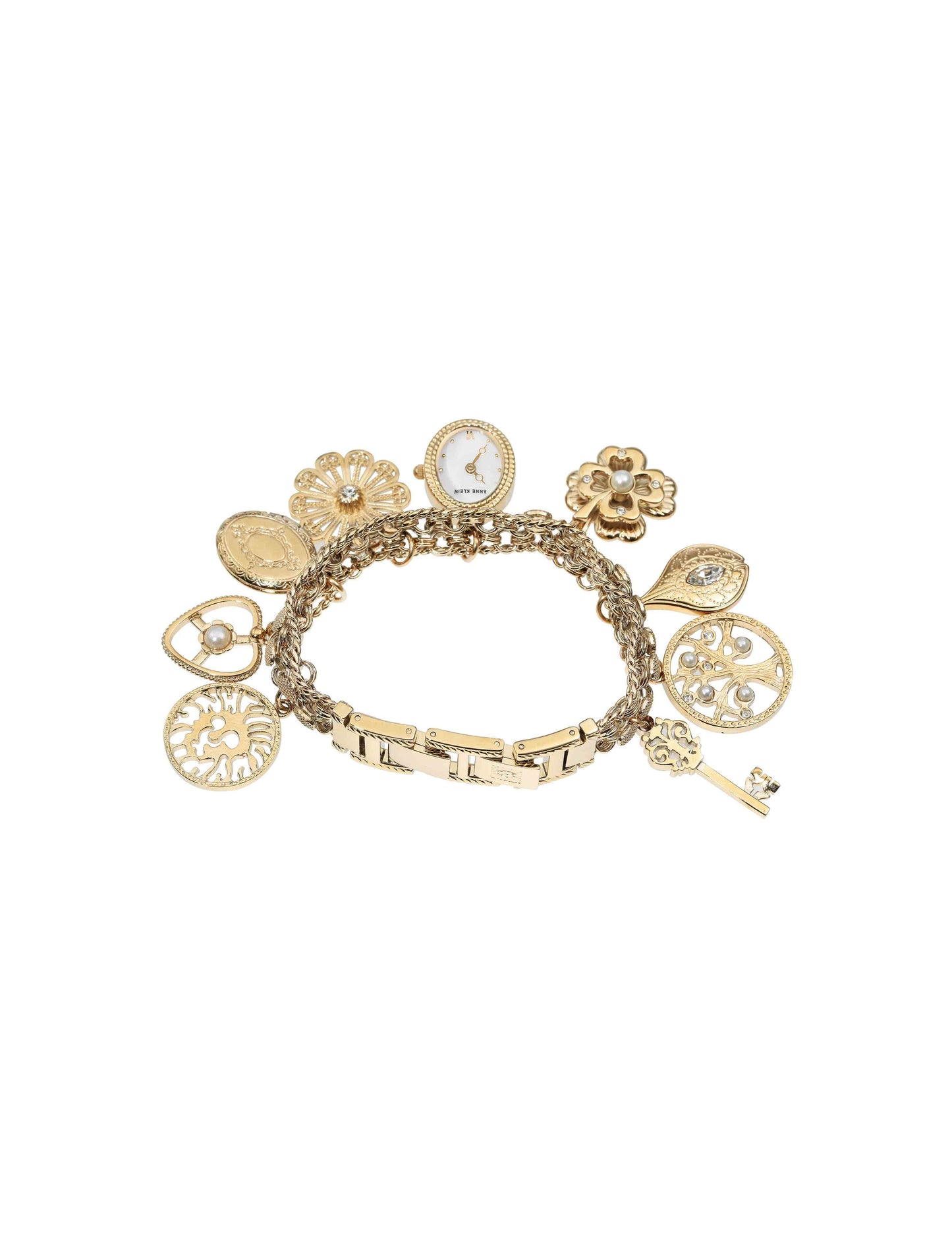 Anne Klein Legacy Charm Bracelet Watch