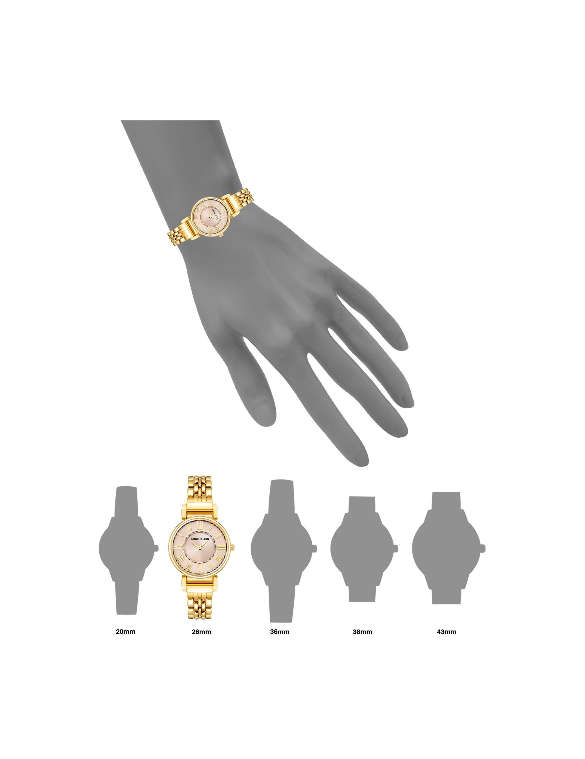 Anne Klein Roman Numeral Dial Watch