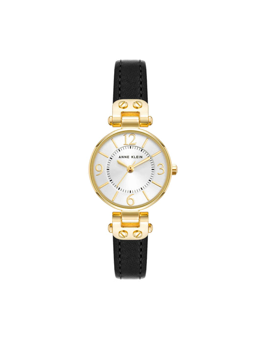 Anne Klein Essential Leather Strap Watch