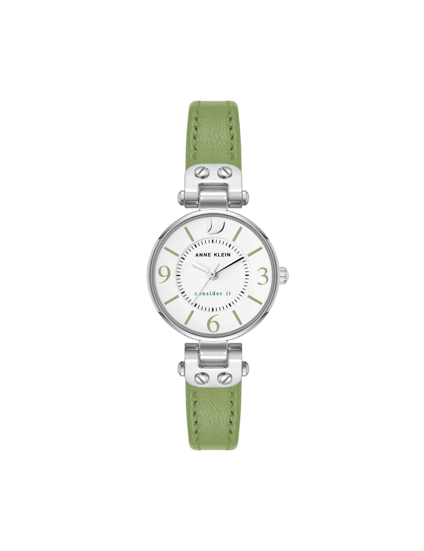 Anne Klein Sustainable Leather Strap Watch