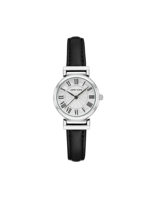 Anne Klein Classic Leather Strap Watch