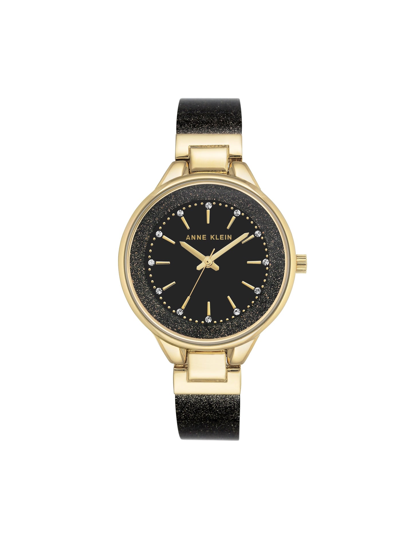 Anne Klein Glitter Resin Bangle Wristwatch