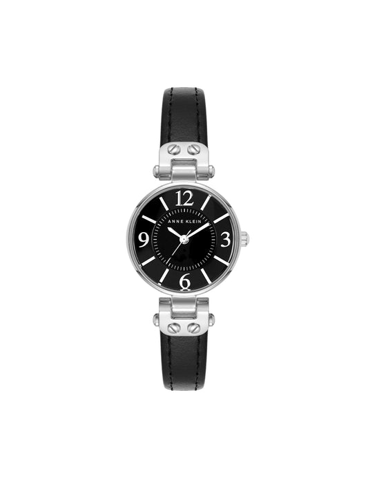 Anne Klein Essential Leather Strap Watch