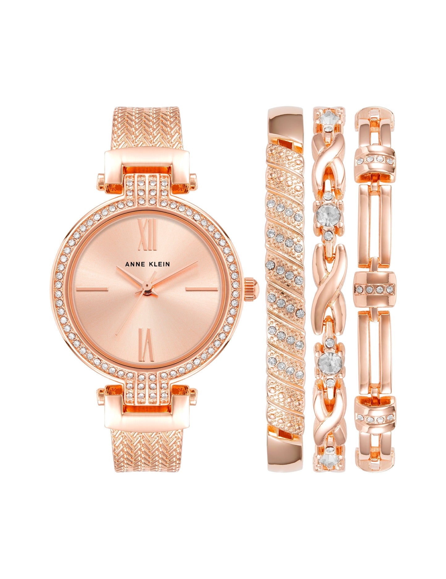 Anne Klein Showstopper Watch & Bracelet Set