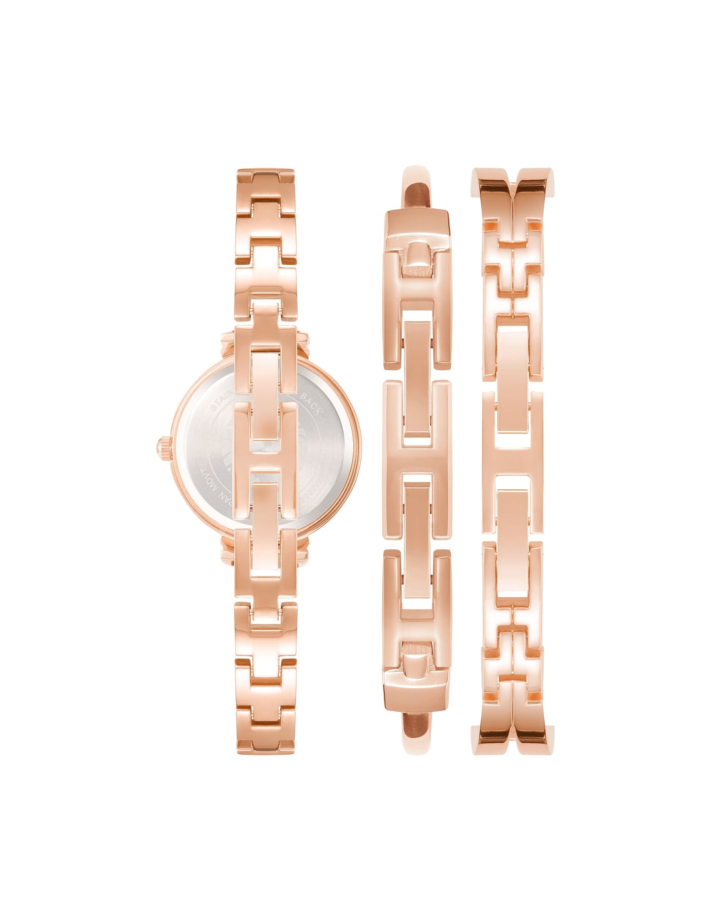 Anne Klein Enamel Watch & Bracelet Set
