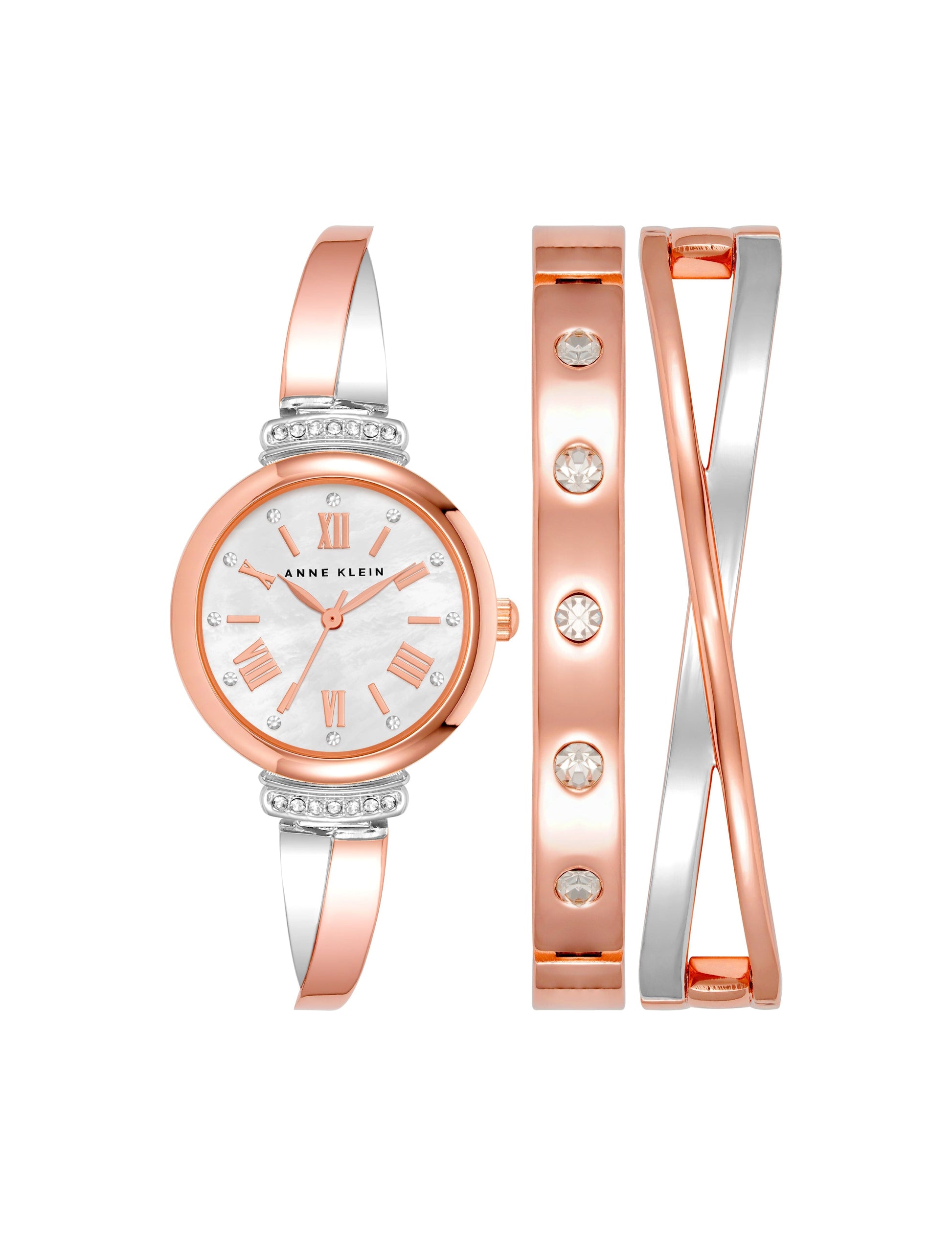 Anne Klein Bangle Watch & Bracelets Set