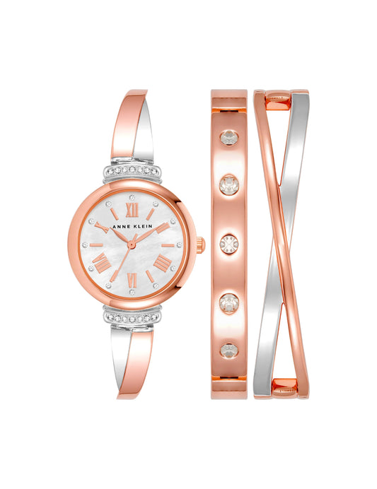 Anne Klein Bangle Watch & Bracelets Set