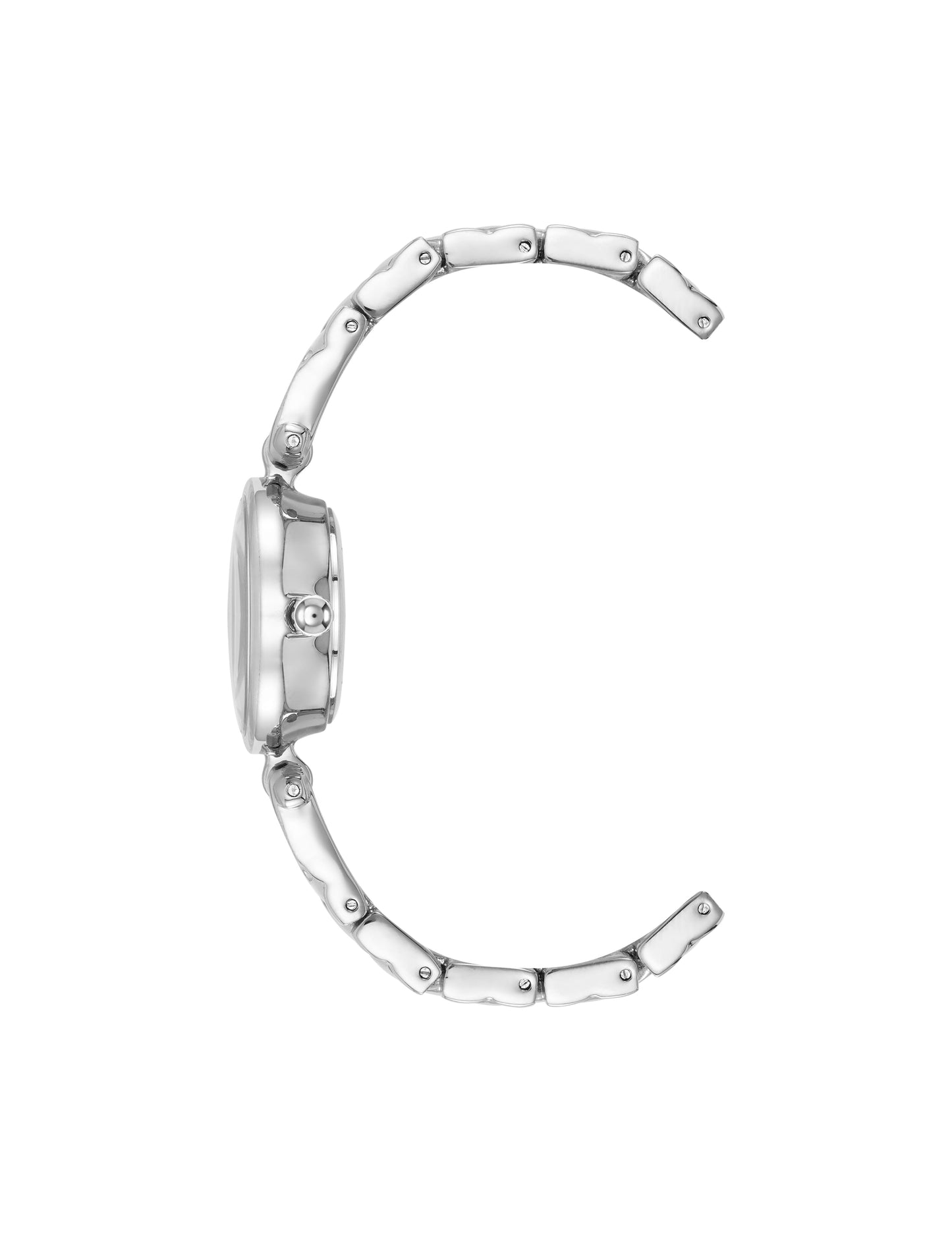 Anne Klein Crystal Accented V-Link Watch