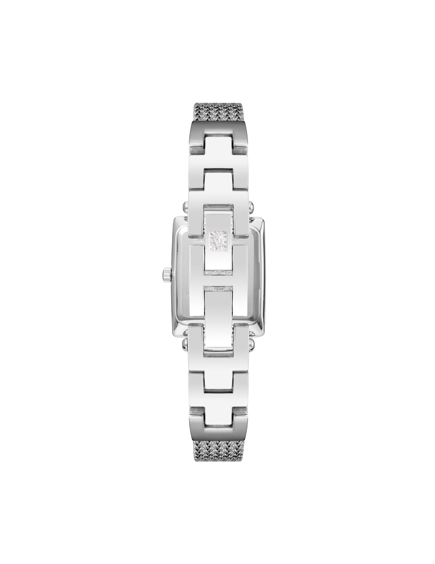 Anne Klein Rectangular Case Mesh Bracelet Watch