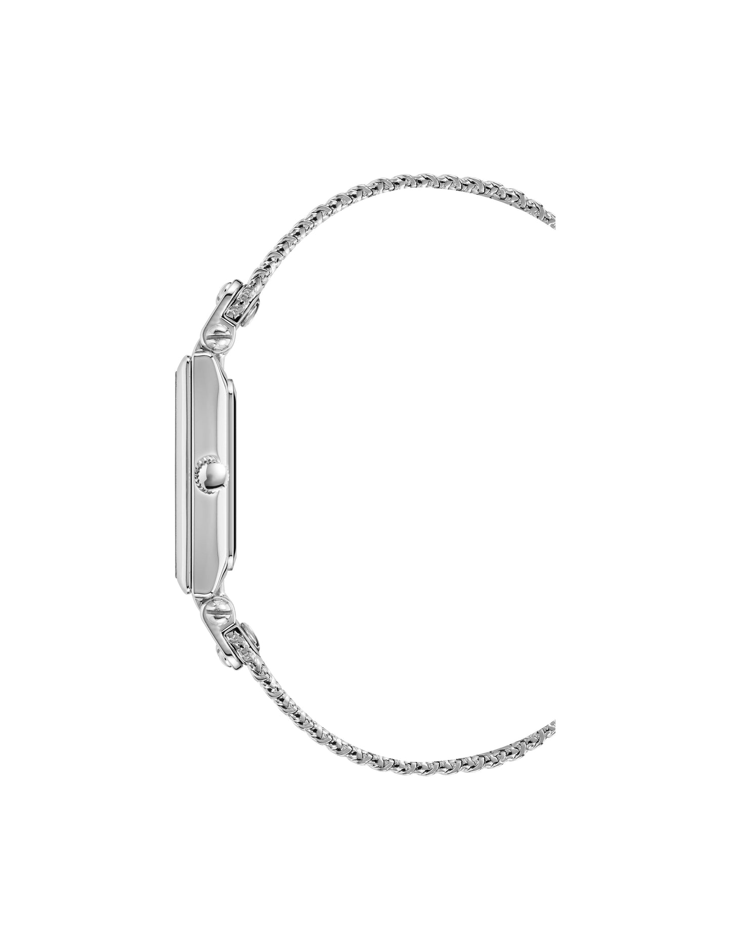 Anne Klein Rectangular Case Mesh Bracelet Watch