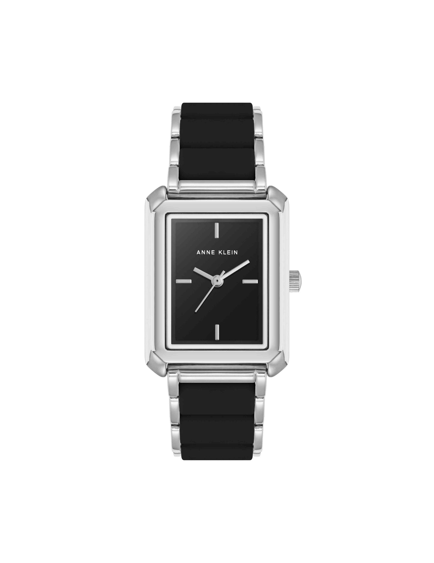 Anne Klein Rectangular Silicone Bracelet Watch