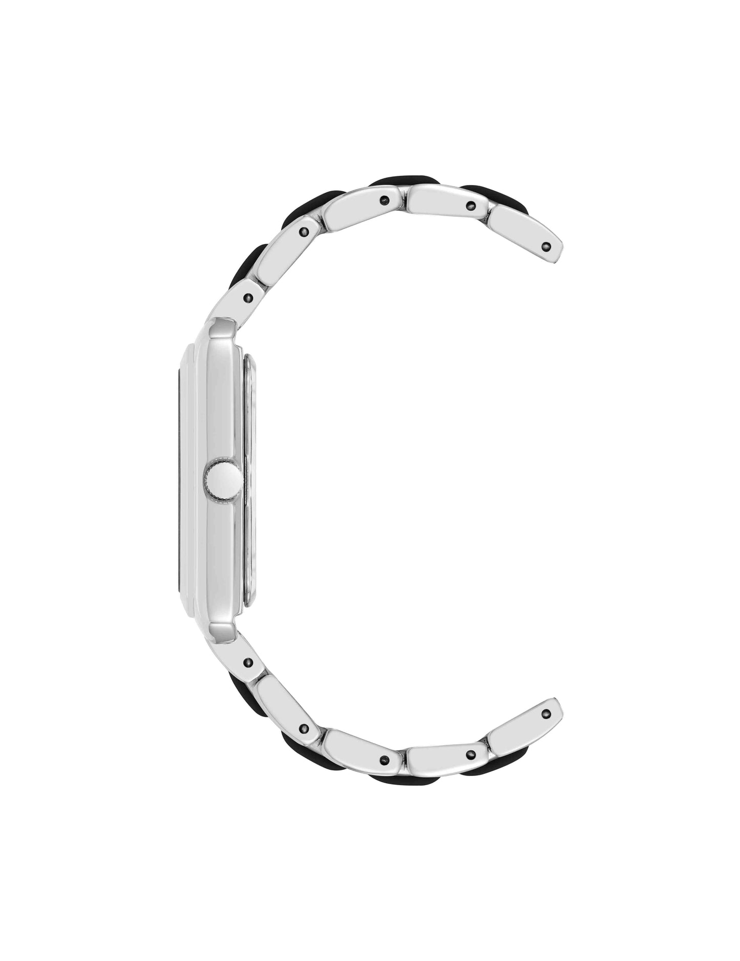 Anne Klein Rectangular Silicone Bracelet Watch
