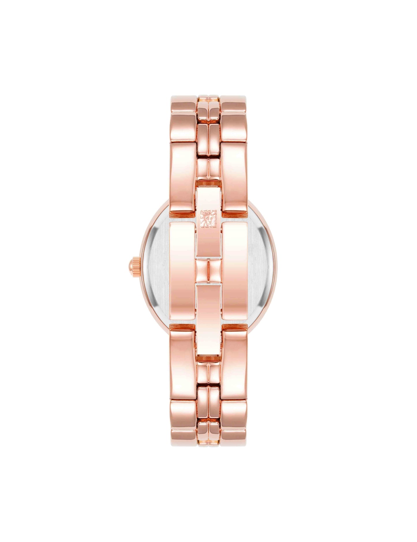 Anne Klein Minimalist Oval Case Watch in Rose Gold
