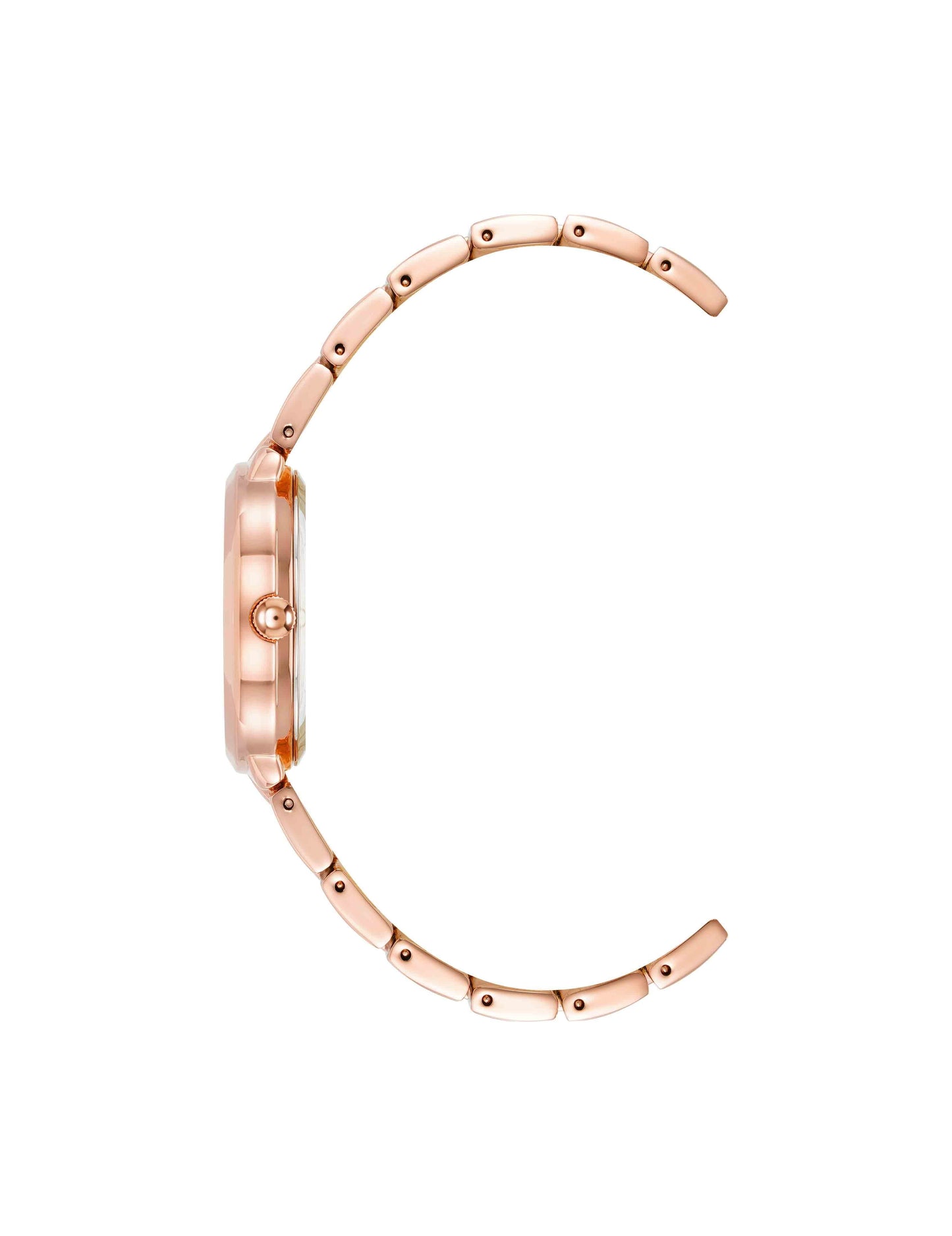 Anne Klein Minimalist Oval Case Watch in Rose Gold