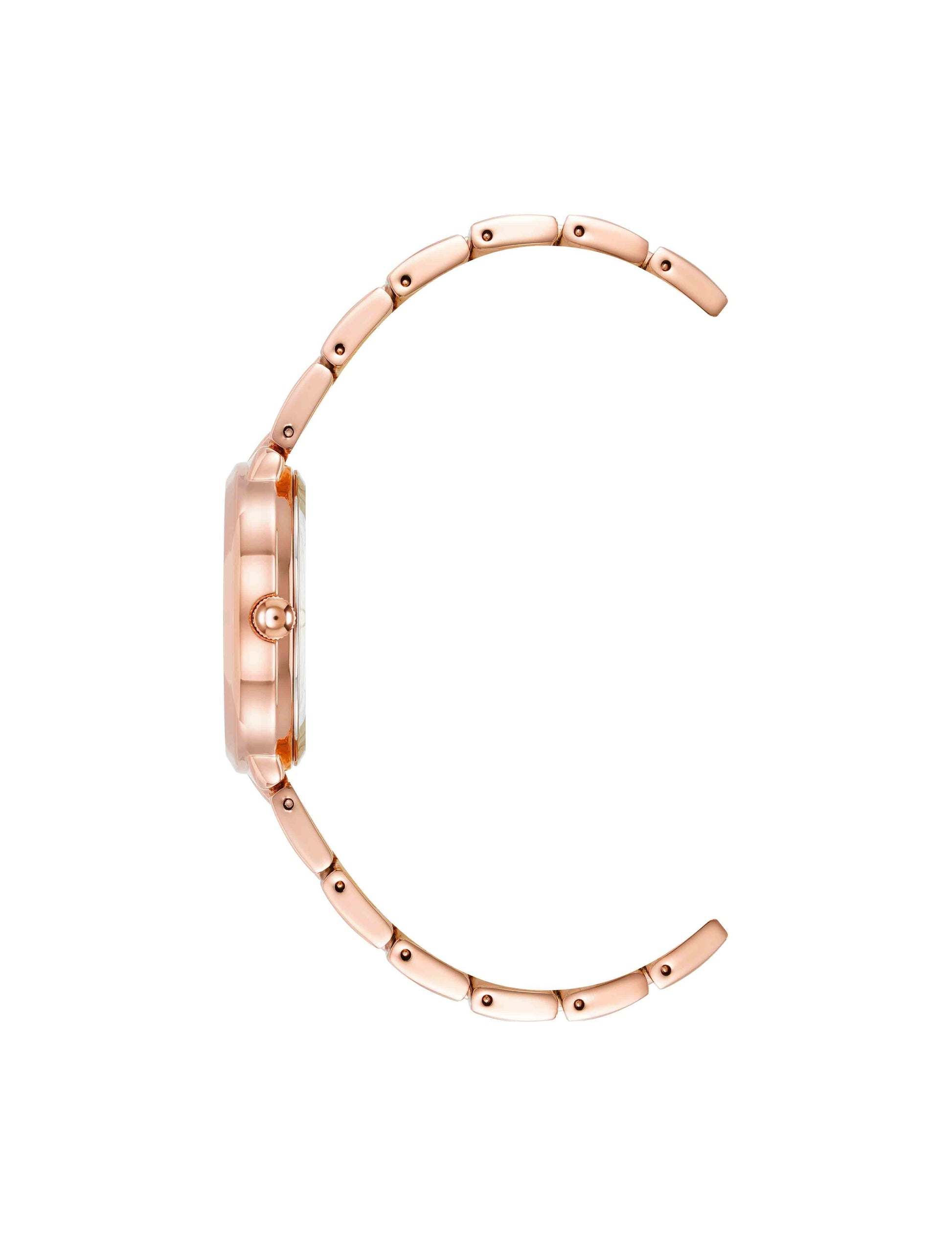 Anne Klein Minimalist Oval Case Watch in Rose Gold