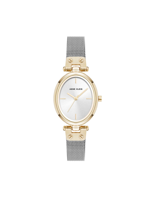 Anne Klein Oval Mesh Bracelet Watch