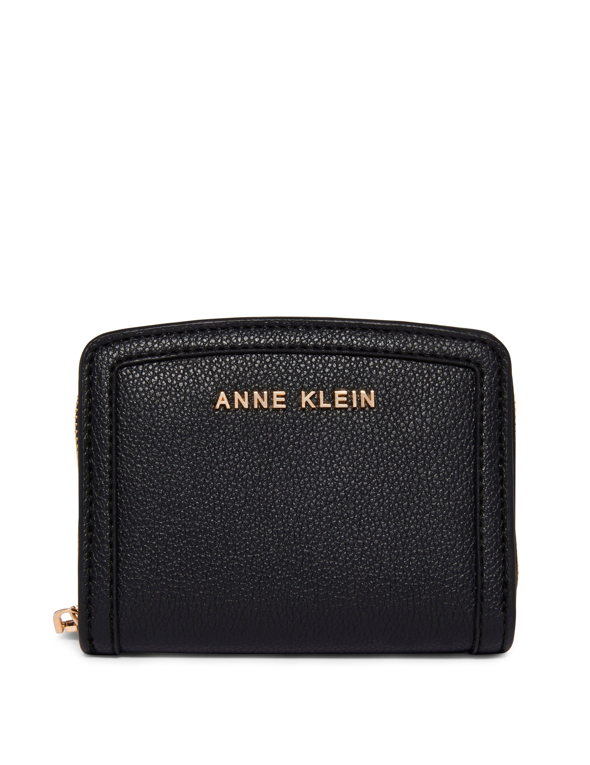 Anne Klein Small Curved Zip Wallet