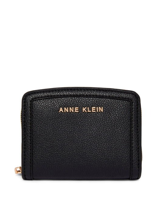 Anne Klein Small Curved Zip Wallet