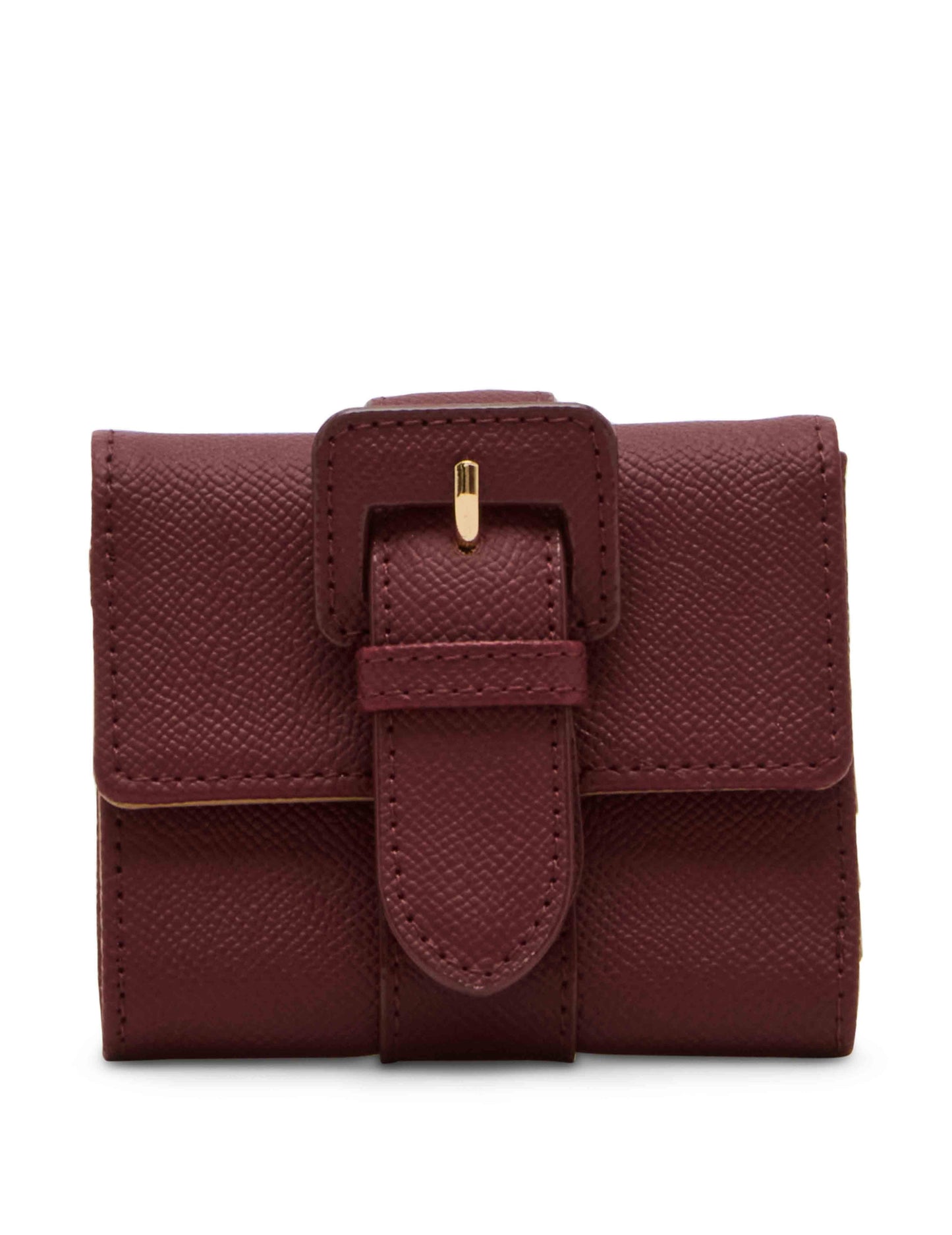 Anne Klein Covered Buckle Flap Wallet Gift Set, New Bordeaux