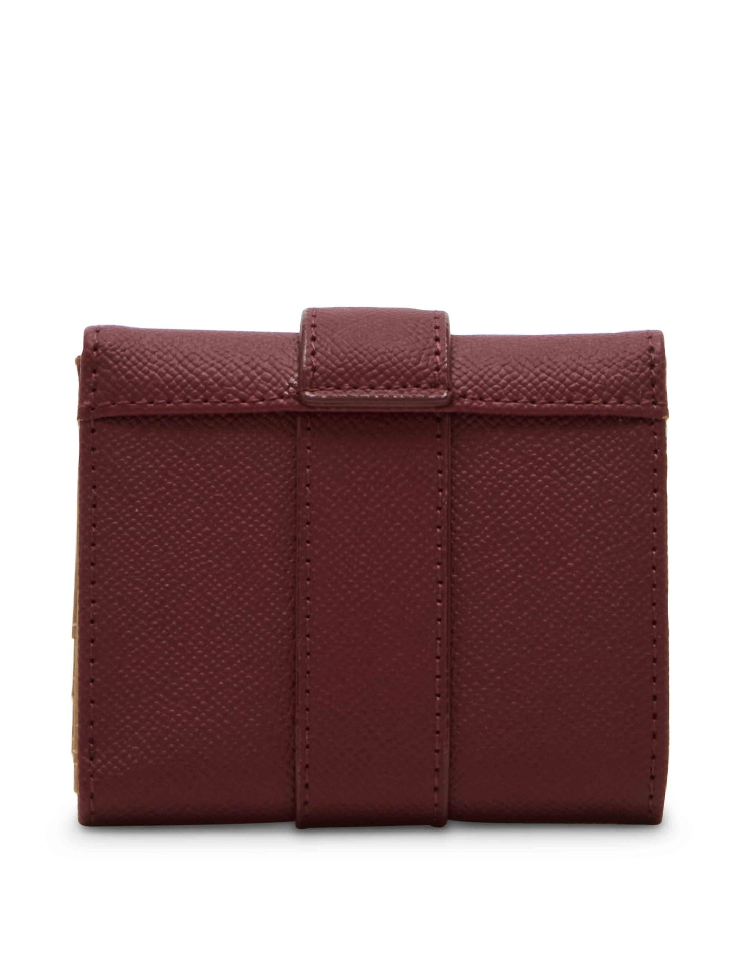 Anne Klein Covered Buckle Flap Wallet Gift Set, New Bordeaux
