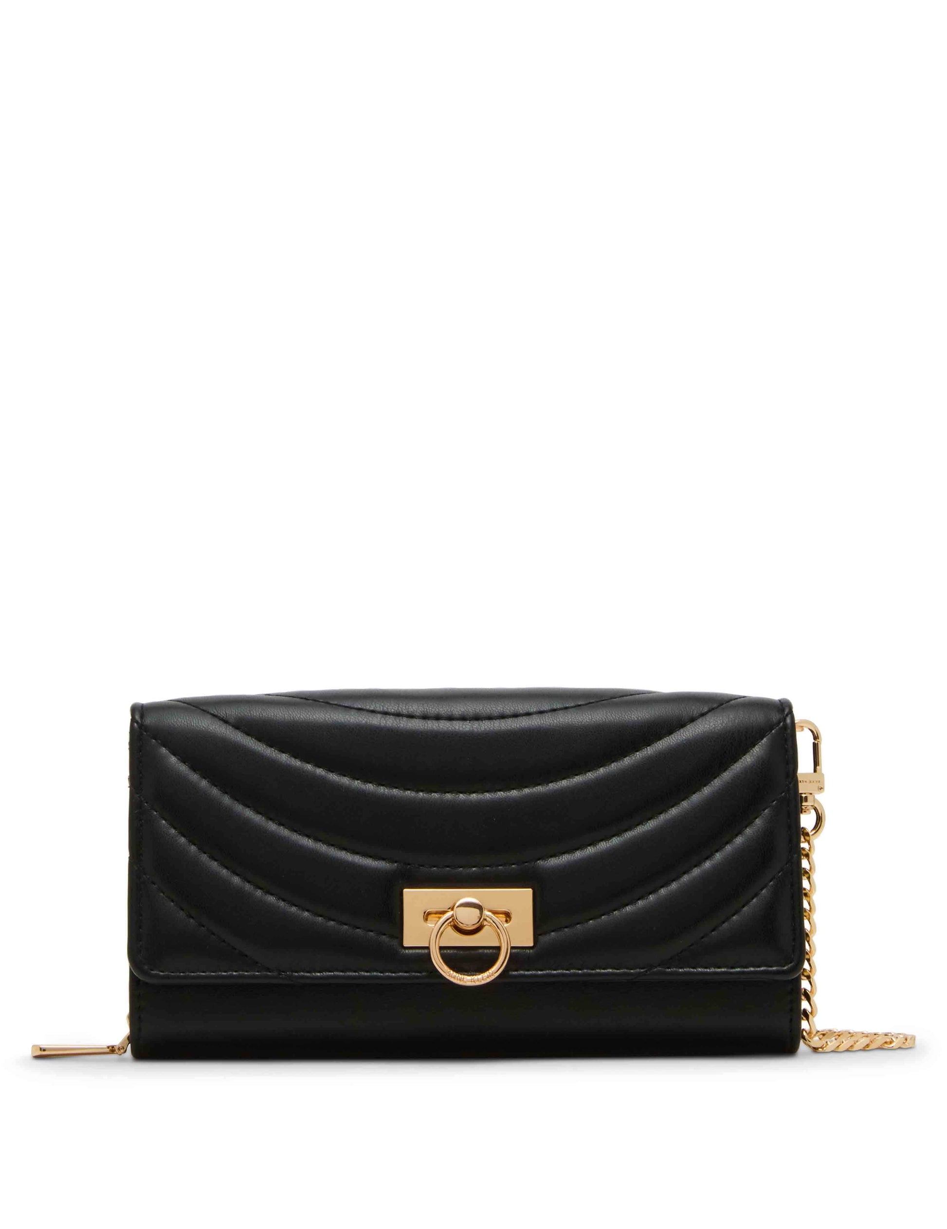 Anne Klein 2 Piece Gift Set with Flap Crossbody and Bifold Wallet