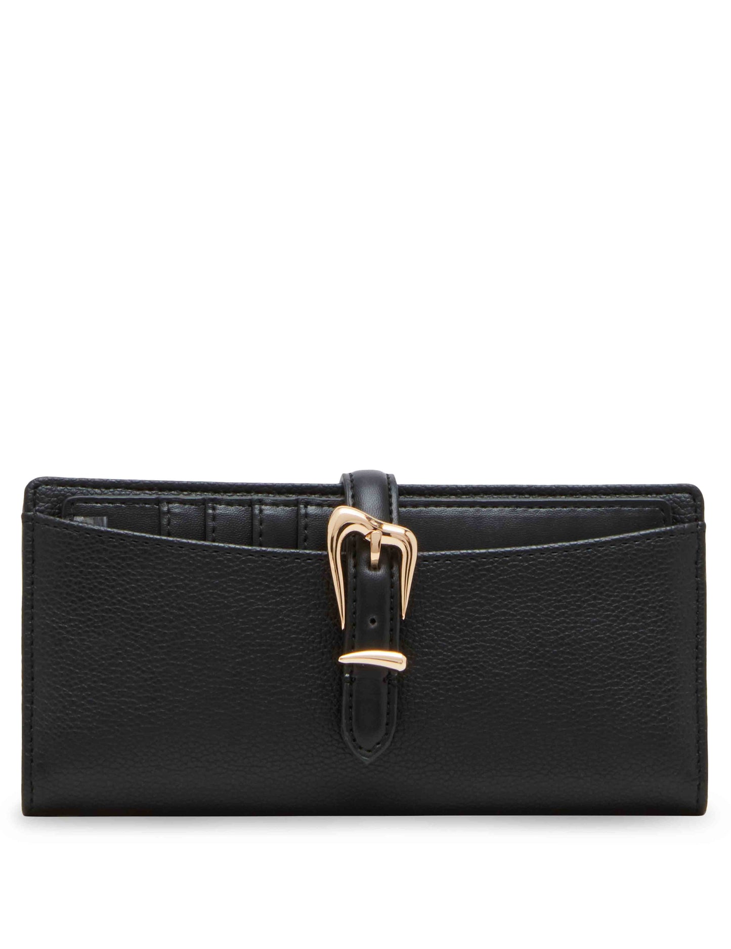 Anne Klein 2 Piece Gift Set With Sculpted Buckle Wallet And Removeable Card Organizer