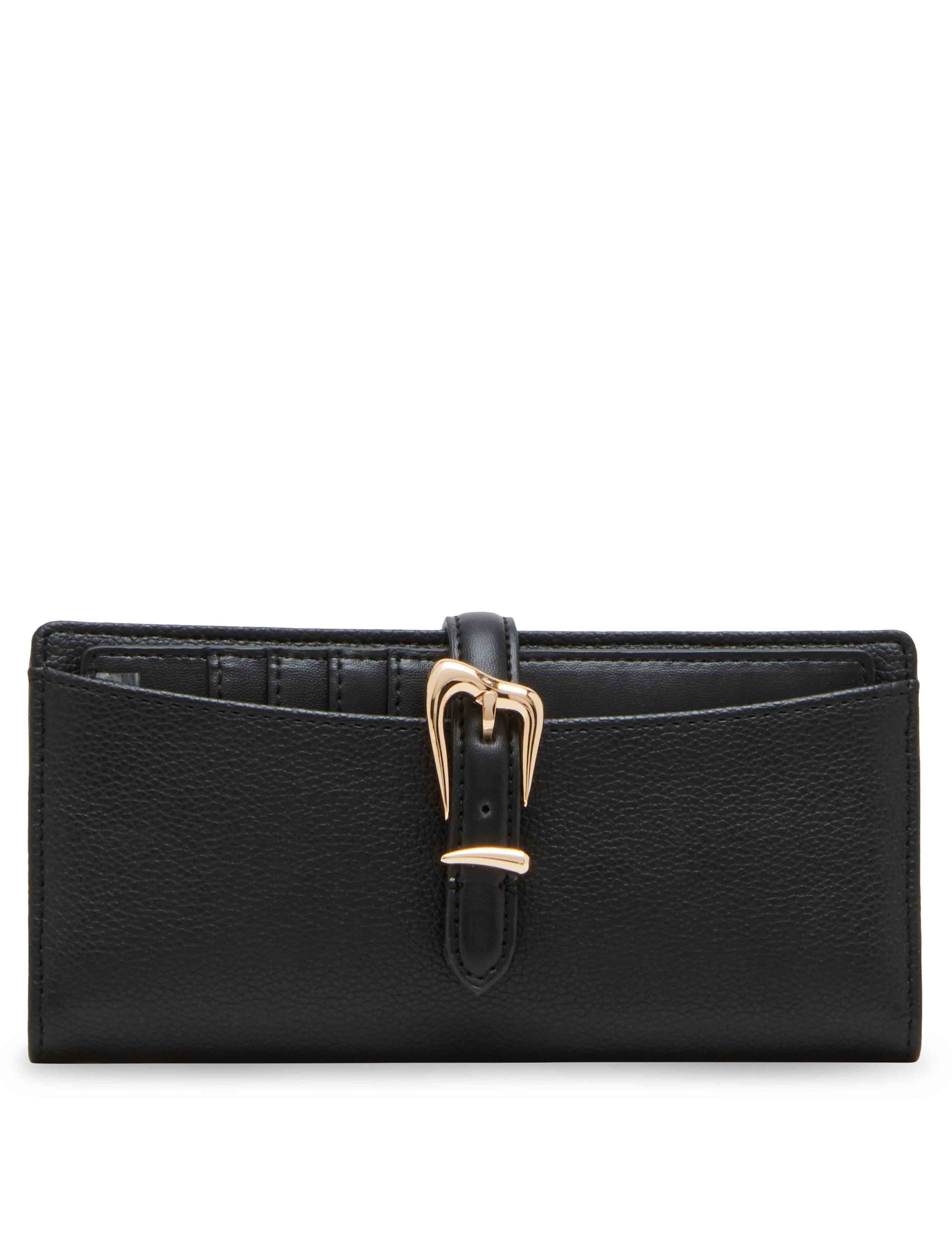 Anne Klein 2 Piece Gift Set With Sculpted Buckle Wallet And Removeable Card Organizer