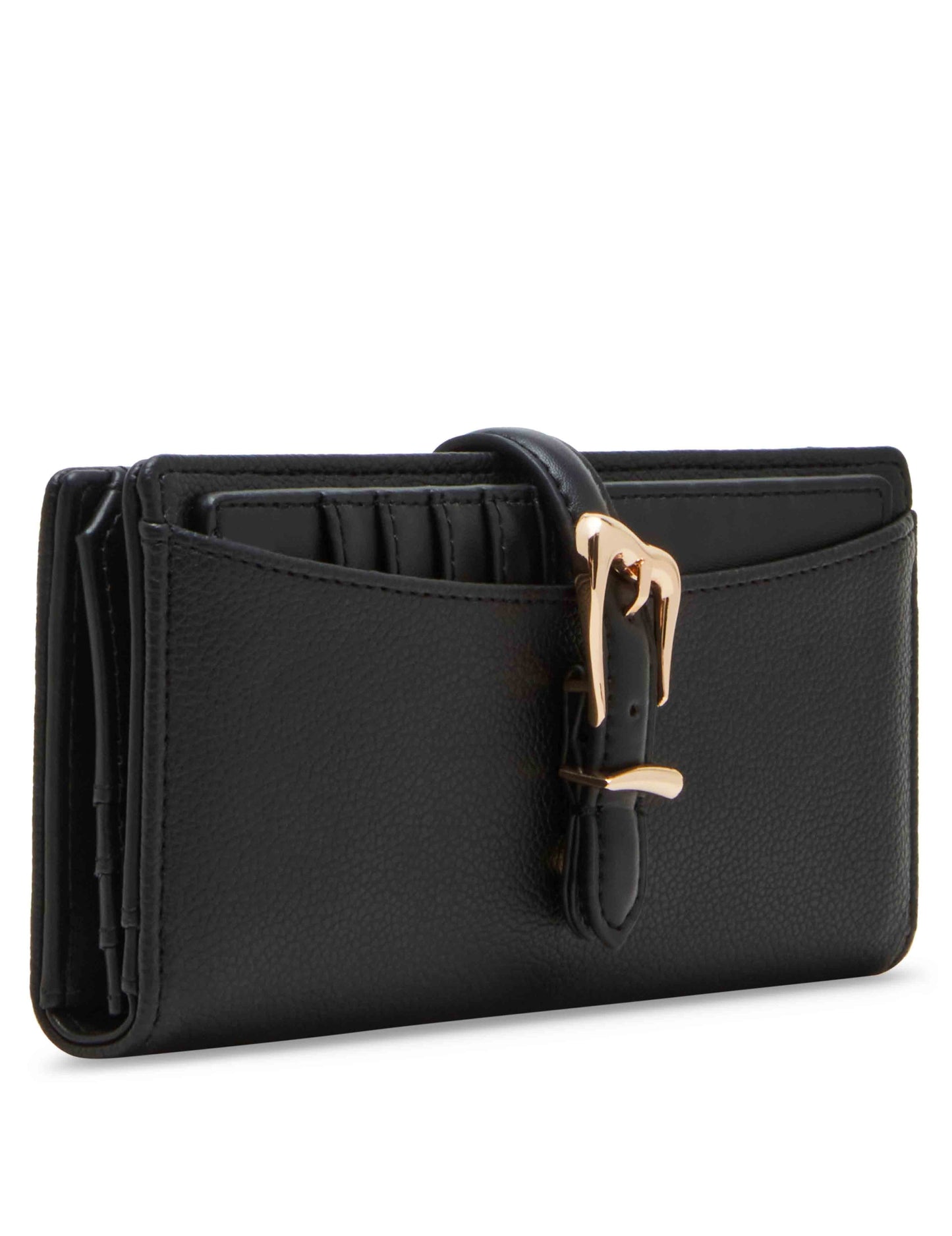 Anne Klein 2 Piece Gift Set With Sculpted Buckle Wallet And Removeable Card Organizer