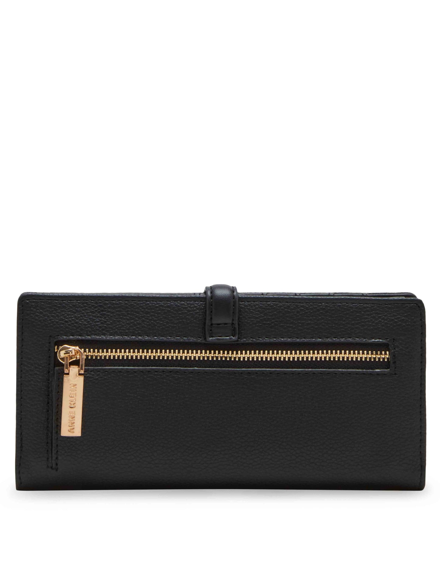 Anne Klein 2 Piece Gift Set With Sculpted Buckle Wallet And Removeable Card Organizer