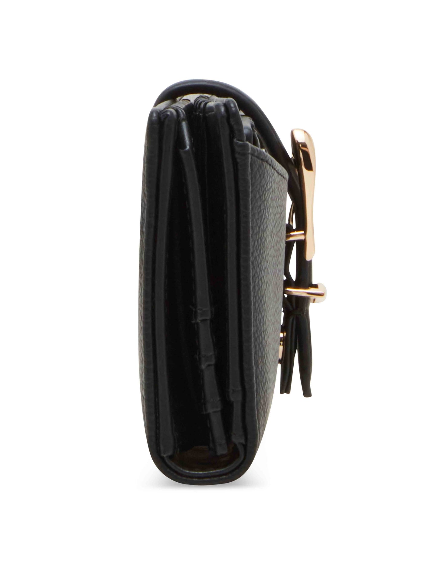Anne Klein 2 Piece Gift Set With Sculpted Buckle Wallet And Removeable Card Organizer