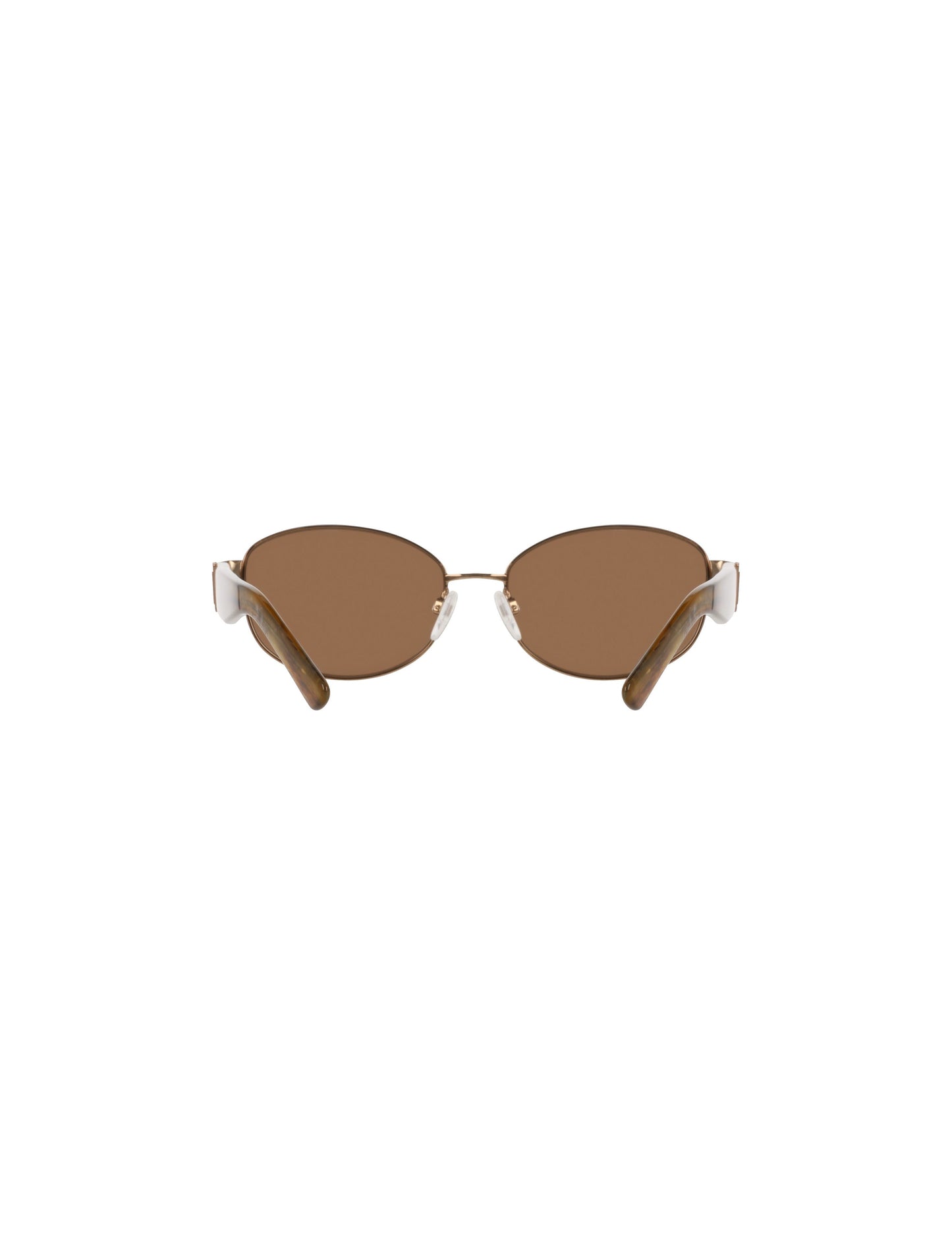 Anne Klein Oval Metal Frame Sunglasses