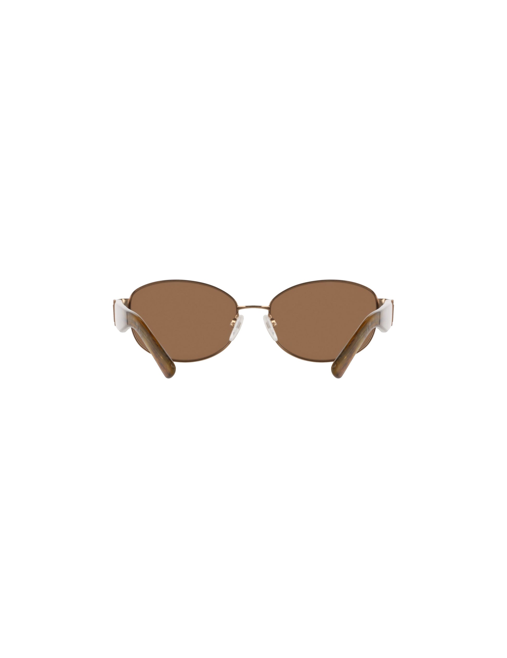 Anne Klein Oval Metal Frame Sunglasses
