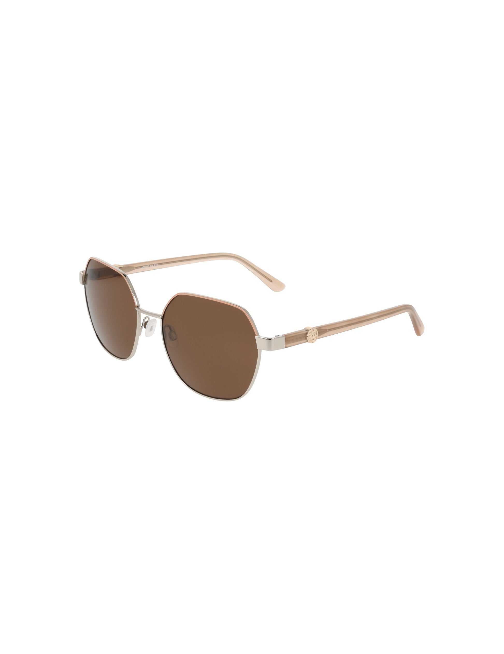 Anne Klein Two-Tone Square Metal Sunglasses