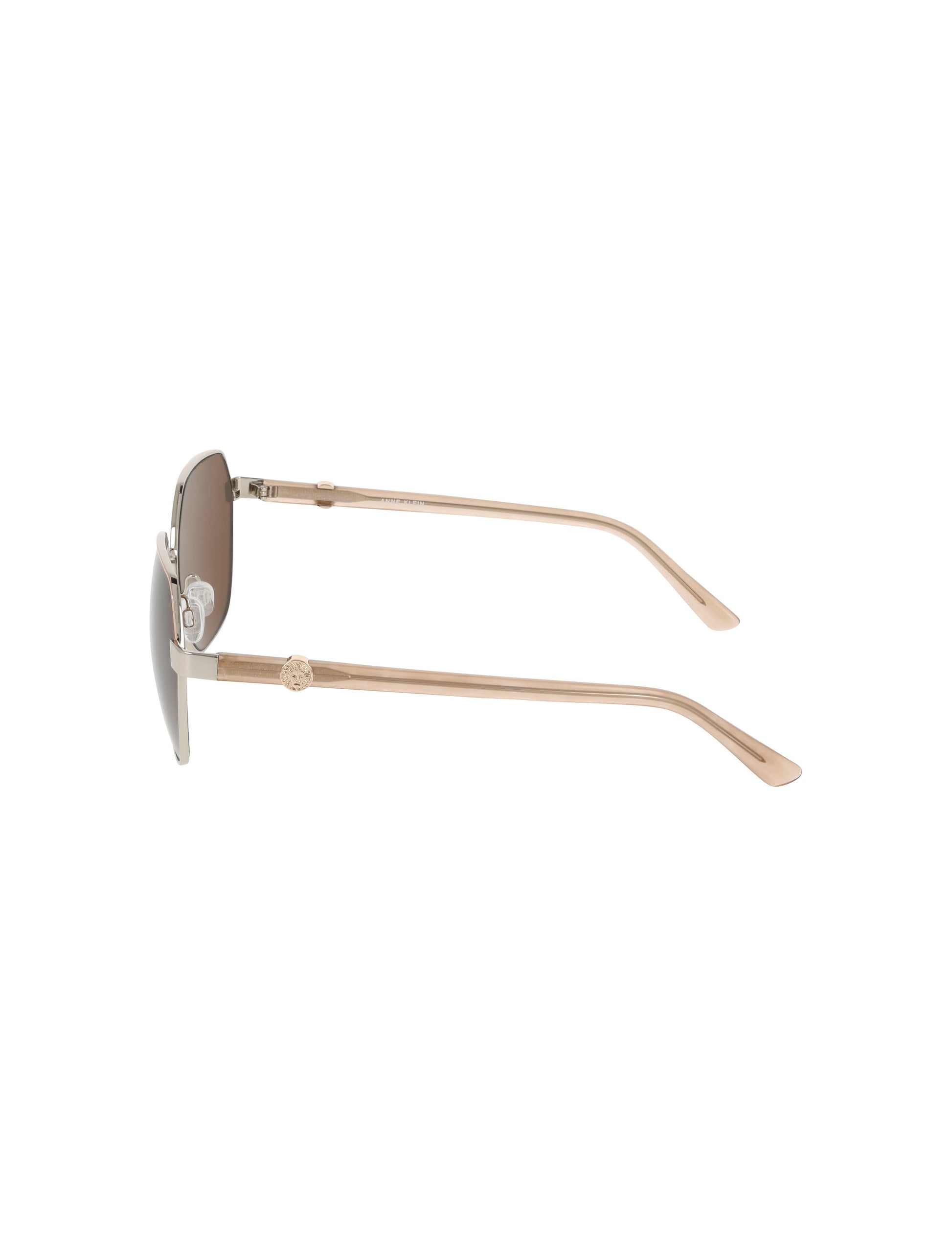 Anne Klein Two-Tone Square Metal Sunglasses