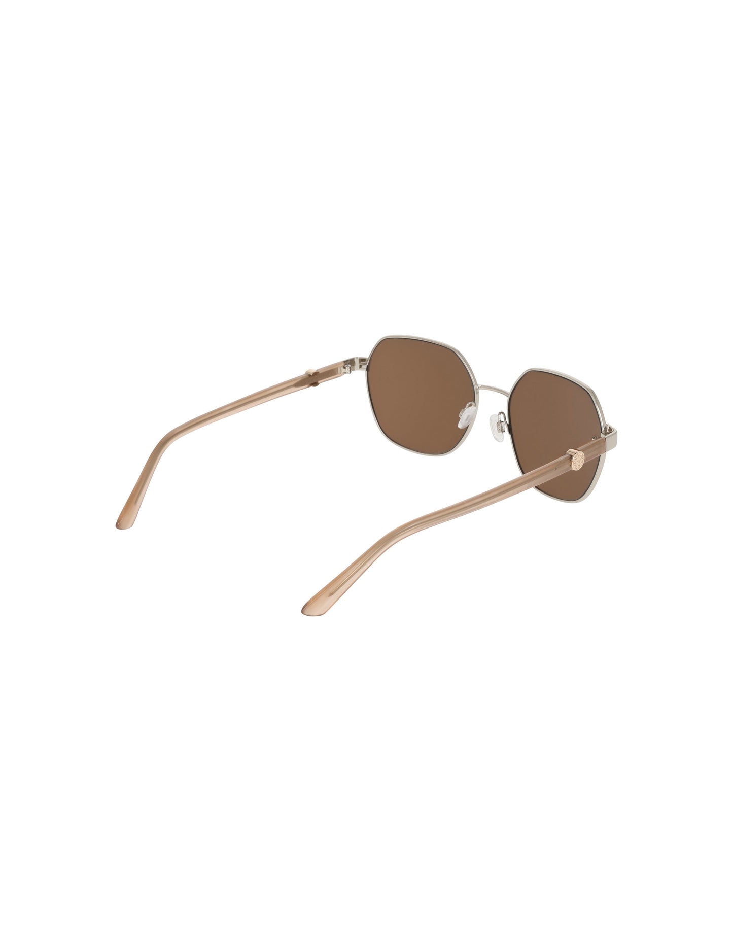 Anne Klein Two-Tone Square Metal Sunglasses