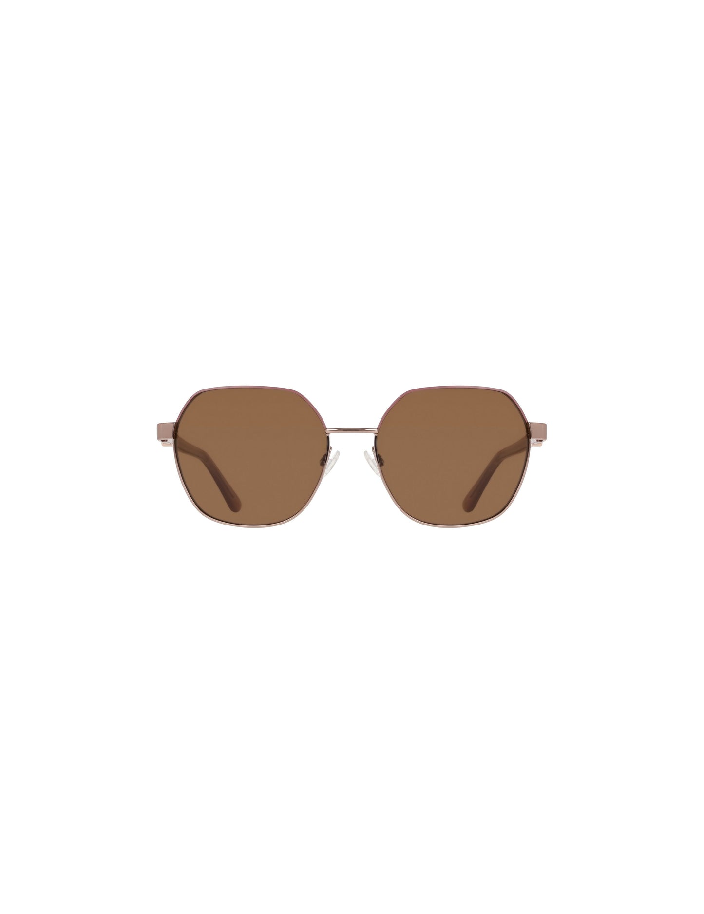 Anne Klein Two-Tone Square Metal Frame Sunglasses