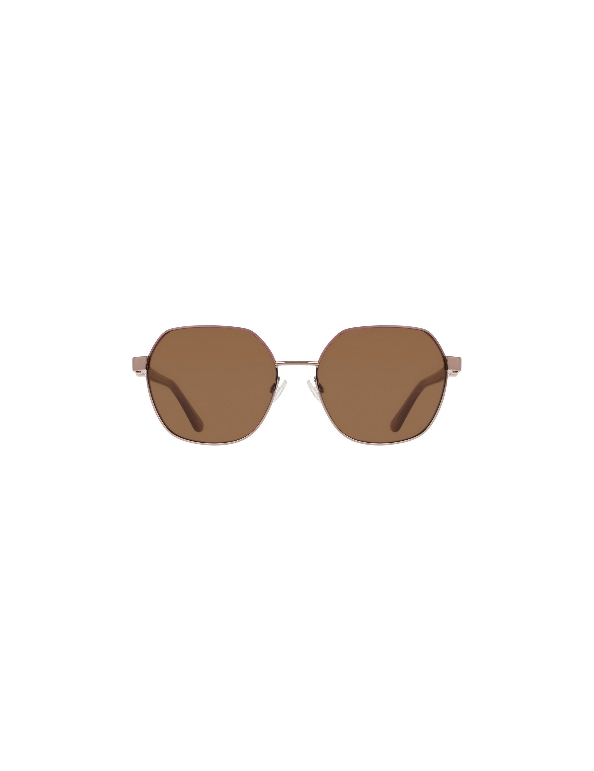 Anne Klein Two-Tone Square Metal Frame Sunglasses