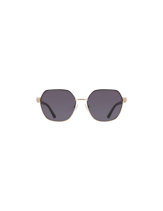 Anne Klein Two-Tone Square Metal Frame Sunglasses