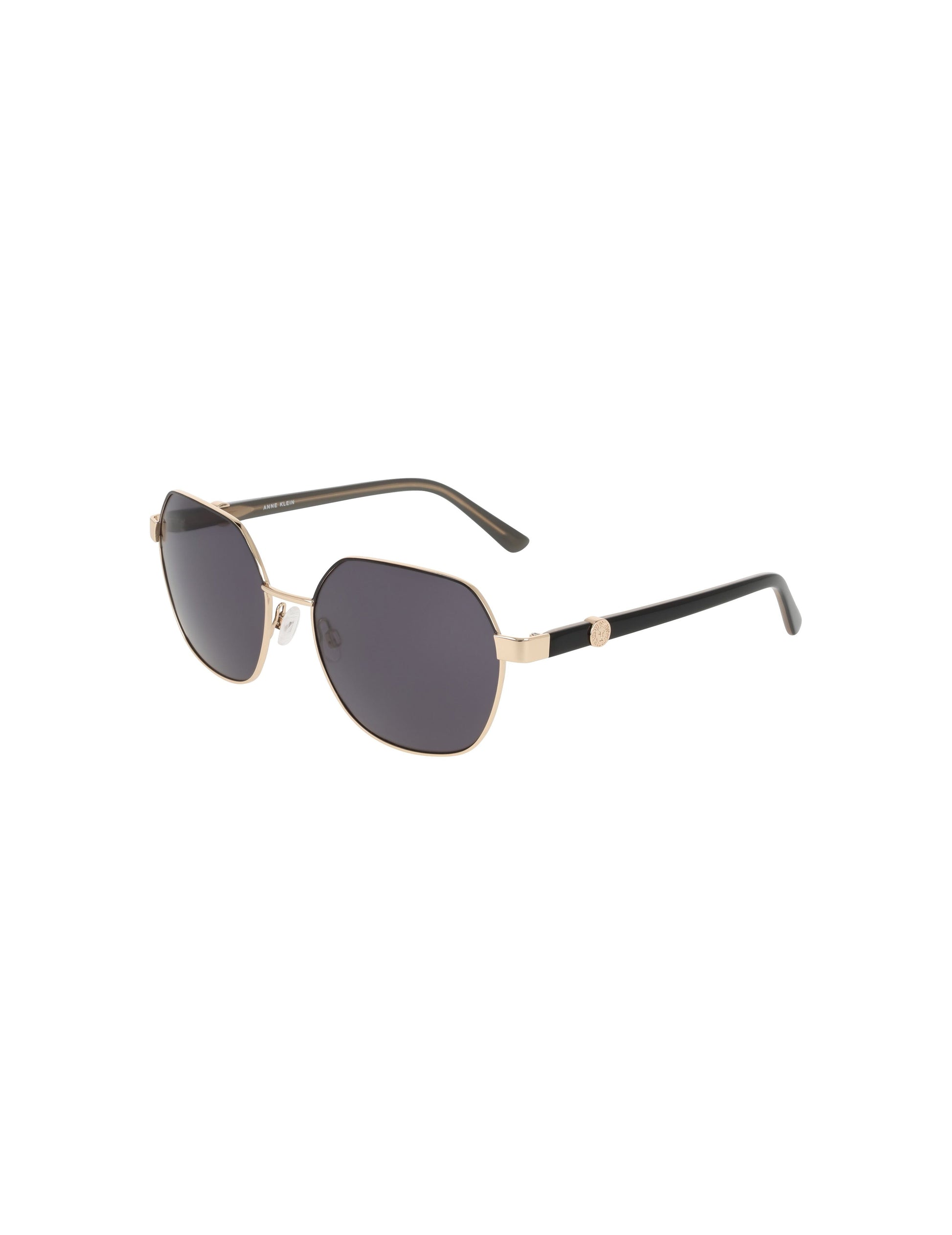 Anne Klein Two-Tone Square Metal Frame Sunglasses