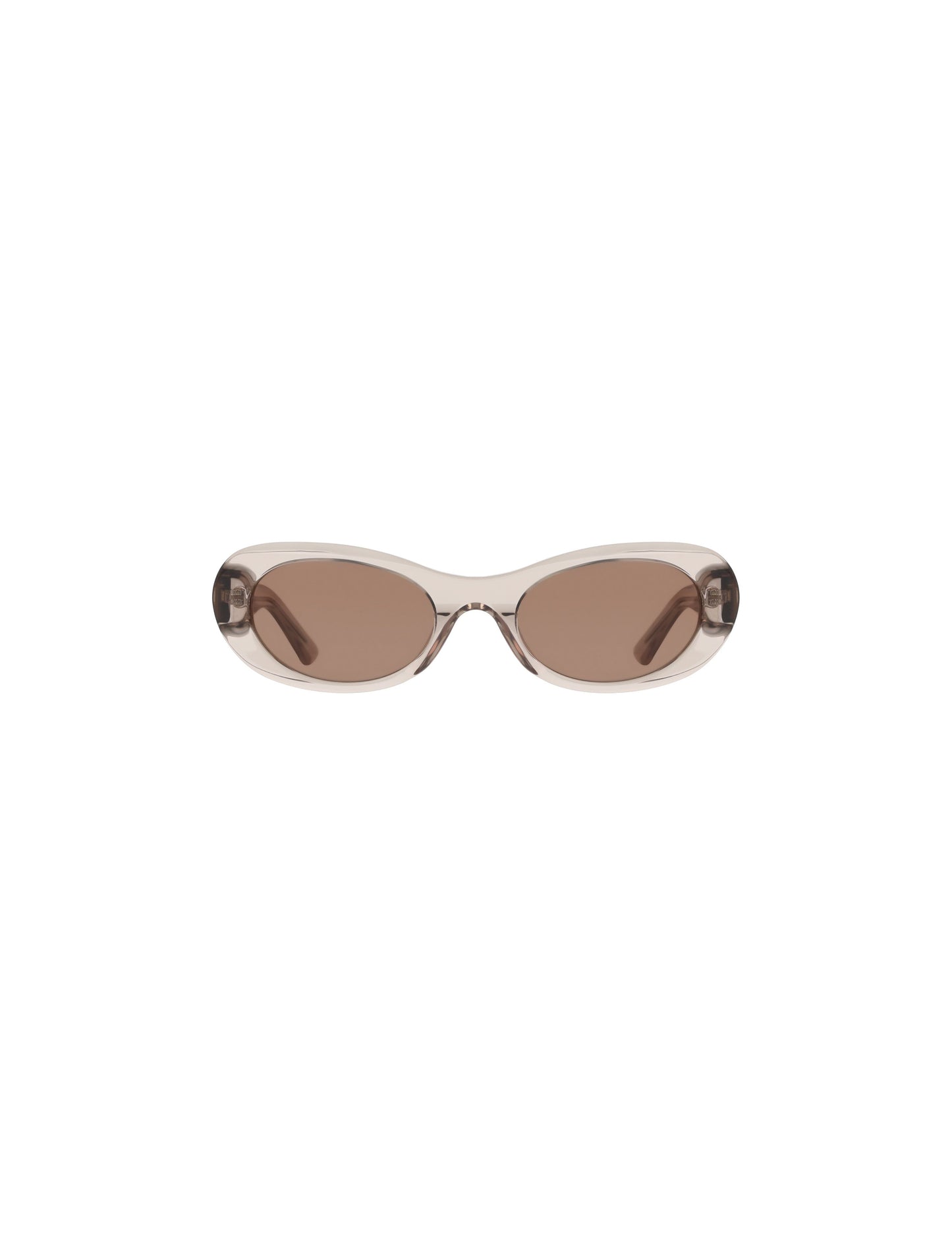 Anne Klein Modern Oval Frame Sunglasses